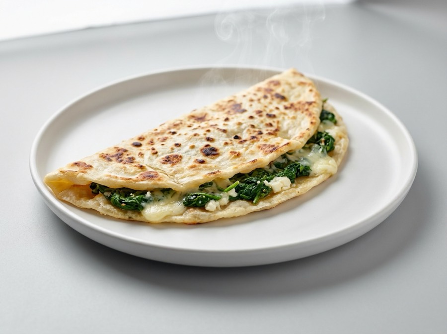 Ispanaklı Kaşarlı Gözleme